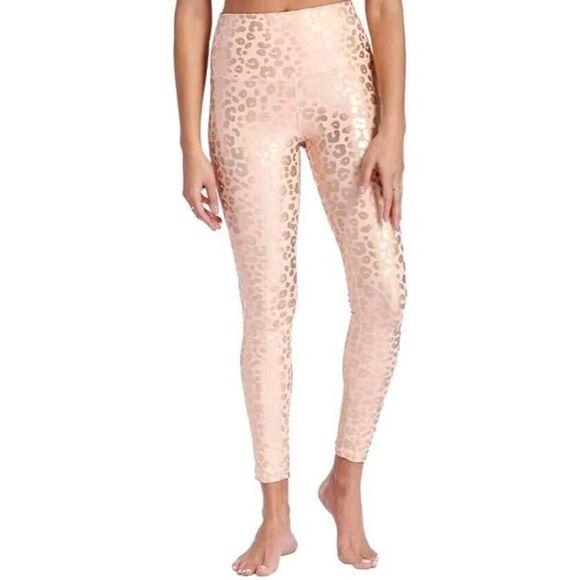 Zyia Active Light n Tight Pocket Capri Leggings Size 12 Pink Sparkle 7/8 - Picture 1 of 6